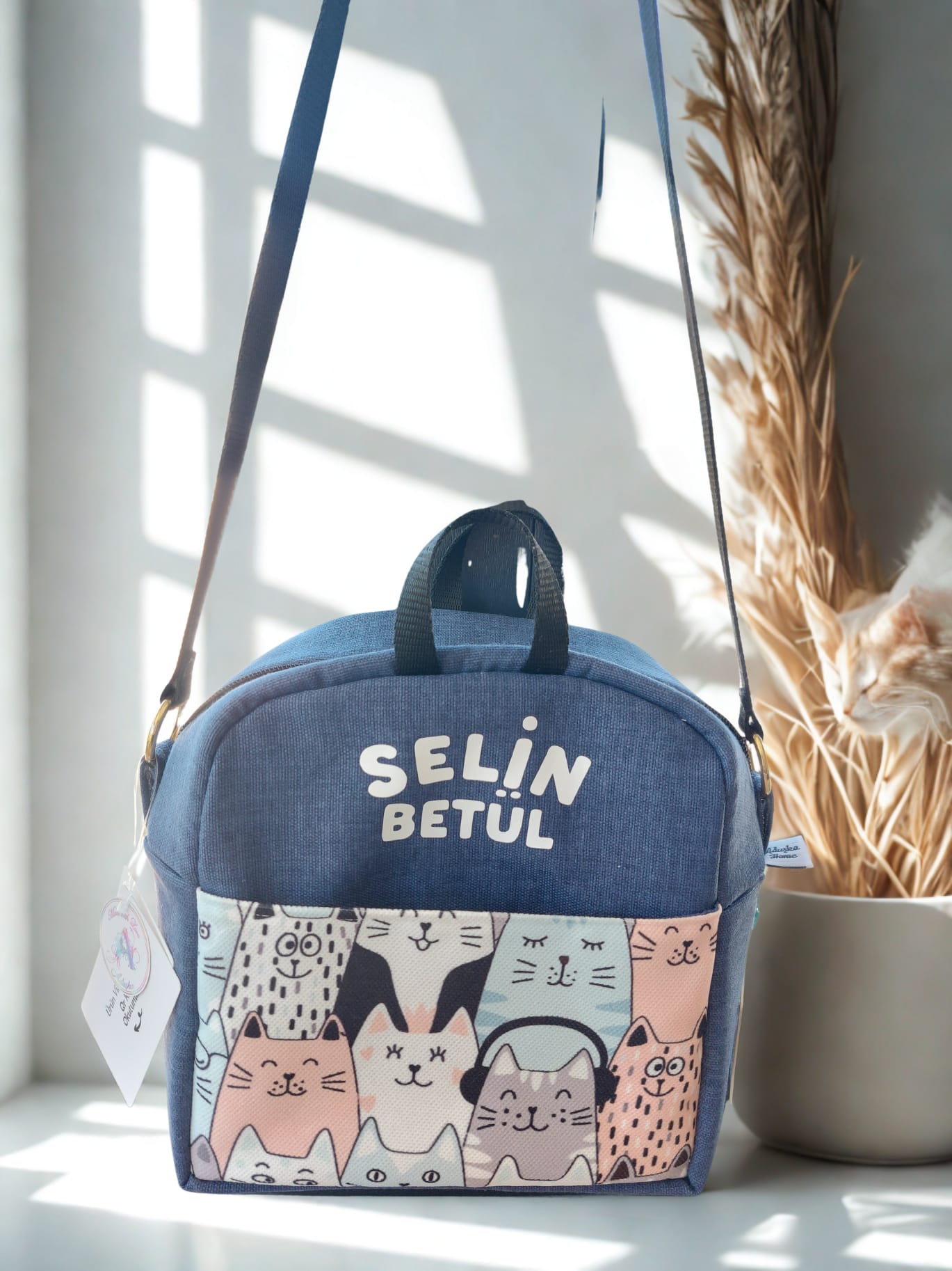 Müzikli Kedi Beslenme Çantası Kişiye Özel Tasarım - Media 4
